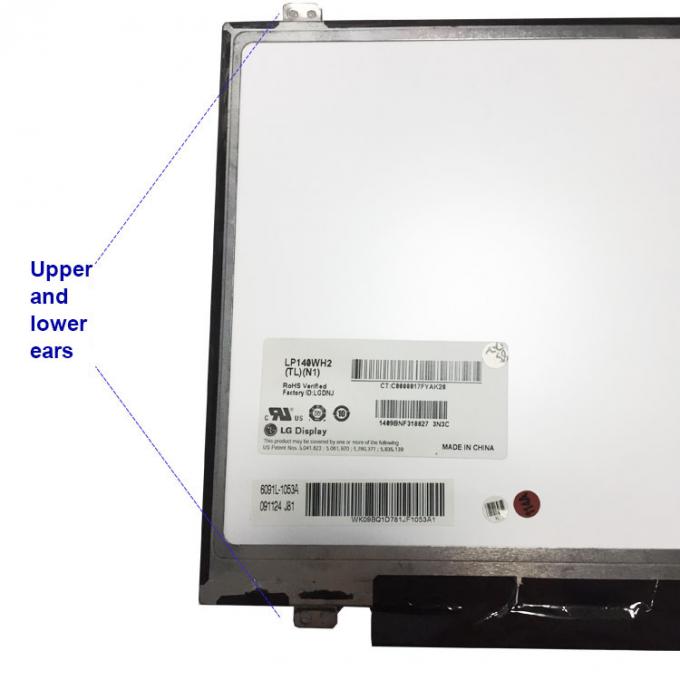 Laptop van LP140WH2 TLN1 LCD het Scherm/LCD Comité Vervanging LVDS 40 SPELD 1366x768